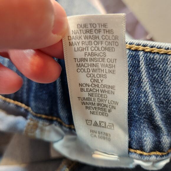 MAURICES Super High Rise Blue Medium Wash Stretch Pull On Jeans Womens XL SHORT - Picture 6 of 12